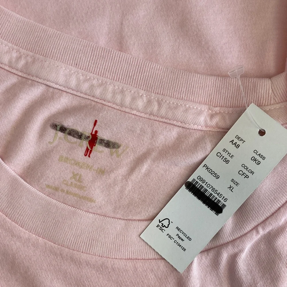 J Crew Broken-in‎ T-shirt XL Pink T-Shirt - Picture 2 of 5